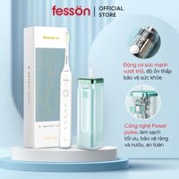 [ƯU ĐÃI LỚN]Combo bàn chải điện Mjk05 + Tăm nước T-Flash T02 tia mạch xung, làm sạch răng hiệu quả