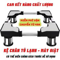 [ƯU ĐÃI THÁNG 4 - MUA 1 TẶNG 1] CHÂN KỆ TỦ LẠNH 90 - 270L CHÂN ĐẾ MÁY GIẶT 6 - 12 KG ĐA NĂNG – KHUNG INOX HỘP CHẮC CHẮN CHỐNG RUNG - KỆ CHÂN TỦ LẠNH MÁY GIẶT INOX CAO CẤP - CHÂN KỆ ĐỂ TỦ LẠNH MÁY GIẶT