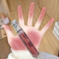 ♥♥Ưu tiên bán chạy♥♥Son bóng màu hồng nude ~ Màu xám lạnh hoa hồng mờ mờ môi bùn trắng không phai Son môi giá rẻ học sinh không trang điểm♥♥