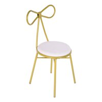 Uublik Gold Vanity Table Set with 3 Colors Lighted Mirror,Brightness Adjustable Dressing Makeup Table for Small Space,Dresser Desk for Bedroom, Bat...