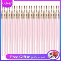 Uukendh 24pcs Lip Makeup Brush Cosmetic Portable Soft Hair