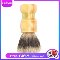 Uukendh Barber Brush Neck Duster Stable Placement Resin High Durability Exquisite Handle Synthetic Shaving for Salon Home