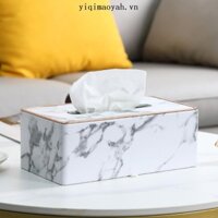 UUMIR 1 Hộp Đựng Khăn Giấy, Hộp Đựng Khăn Giấy Bằng Da PU, Hộp Kleenex Hình Chữ Nhật Dung Tích Lớn Có Phòng Tắm