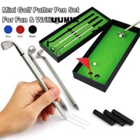 UUMIR Set 3 Bút Kí Tên Hình Gậy Đánh golf Màu Đen / Đỏ / Xanh Dương