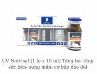 UV Nutrisal [ 1 lọ x 10ml] Gà đá tăng bo- Tăng sức bền, sung mãn- Cơ bắp dẻo dai