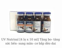 UV Nutrisal [ 4 lọ x 10ml] Gà đá tăng bo- Tăng sức bền, sung mãn- Cơ bắp dẻo dai