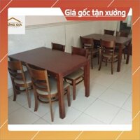 uWWW Bộ bàn ăn gỗ cao su + 4 GHẾ giá xưởng EW