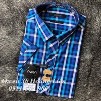 Uy Tín - OWEN - Áo sơ mi ngắn tay Owen vải sợi tre 20605 - Áo sơ mi nam Hot '