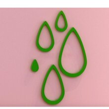 Họa tiết gỗ 3D hình giọt nước