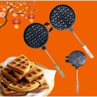 V- Khuôn Bánh kẹp tàn Ong (waffle) Ong Chống Dính. Khuôn dày bắt giữ nhiệt tốt. Dụng cụ làm bánh nướng TRUYỀN THỐNG