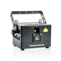 V-Show 1W RGB Animation Laser Lights Show for Party , DMX Dj Laser Stage Lighting Effect, 27/52 CH, Programmable Laser Projector Best for Disco Wed...