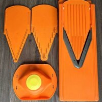 V-Slicer Cutter Manual Vegetable Cutter Vegetable Cooking Tool (Orange/Black)
