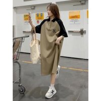 [V0383] Đầm Váy Dáng Suông Basic Cổ Polo Chất Len Quảng Châu Đẹp - Đầm Váy Bầu Công Sở