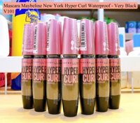 V101- Mascara Maybeline New York Hyper Curl Waterproof- Very Black