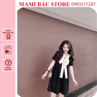 V11 VÁY BẦU CÔNG SỞ MÙA HÈ ĐẸP SANG CHẢNH-ĐẦM BẦU BABAYDOLL CỘC TAY