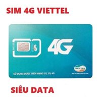 [V120] SIM 4G VIETTEL, SIM TRẮNG THÔNG TIN LẬP NICK FB,ZALO, SỬ DỤNG DATA TỐC ĐỘ CAO HÀNG THÁNG