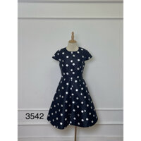 V3542 Váy chấm bi COAST Hàng hiệu chính hãng thời trang nữ màu đen trắng size 8 Secondhand thanh lý ký gửi