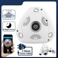 V380 360 Độ WIFI Camera IP Mắt Cá Toàn Cảnh 1080P WIFI CCTV 3D VR Video Âm Thanh Từ Xa Giám Sát Gia Đình Camera Quan Sát An Ninh