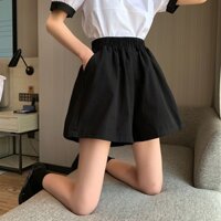 V668 quần short bigsize freesize quần đùi có túi ống rộng cạp chun mẫu mới