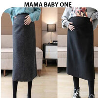 V690 CHÂN VÁY BẦU CHẤT LEN THỜI TRANG THU ĐÔNG-CHÂN VÁY BẦU THIẾT KẾ CÓ ĐÁP BỤNG CHUN CHỈNH BỤNG TIỆN LỢI FRESIZE DỄ MẶC