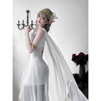 V7os Hy Lạp Váy Trung Cổ Halloween Trang Phục Yêu Tinh Đầm Cleopatra Athena Trình Diễn Trang Phục Biểu Diễn Sân Khấu cos