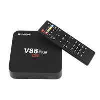 V88 Plus TV Box-Hộp Truyền Hình Độ Phân Giải 4 K 3D Hỗ Trợ Xem Phim Hệ Điều Hành Android OS Google Play CPU 4 Nhân RAM 2 GB KODI Truyền Hình Mỹ Cắm