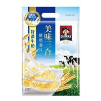 V880 Bột ngũ cốc sữa Hokkaido Quaker 北海道特濃鮮奶麥片 12包