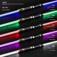 ✣❇v8ji8mukldGậy phát sáng đèn Led có nhạc - Đồ chơi trung thu hot trend - Kiếm nhựa laze 2 đầu nối liền tháo rời, gậy Tô