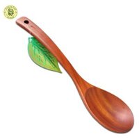 Vá Canh Oval Đại Muỗng Gỗ Múc Canh Rau Cỡ Lớn  30 x 7.5 cm  - Đồ Gỗ Nhà Bếp Thương Hiệu Trường Sơn