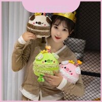 Và Mềm Mại Cudly Pig Sang Trọng Búp Bê Bánh Lễ Kỷ Niệm Sinh Nhật Có Nến Trẻ Em Cho
