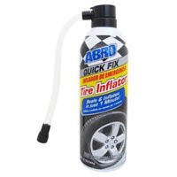 [VÁ VỎ XE] Keo bơm vá vỏ ô tô xe máy ABRO Quick Fix Tire Inflator 340gr