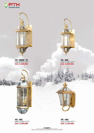 Đèn vách đồng VD-682