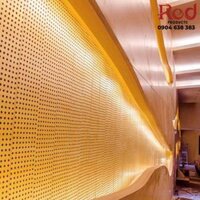 Vách gỗ đục lỗ tiêu âm tán âm chống cháy TG236