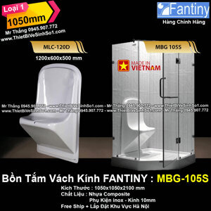 Vách kính tắm Fantiny MBG 105S