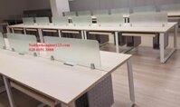 Vách ngăn bàn làm việc bằng kính VNK-06
