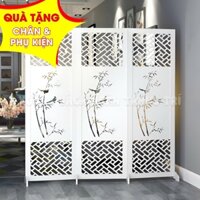Vách ngăn bình phong cây trúc che chắn không gian phong thủy