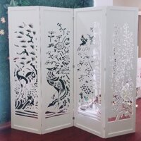 Vách ngăn bình phong tranh tứ quý tùng cúc trúc mai (Chỉ bán từ 2 tấm- Như ảnh Bìa là Bộ 4 tấm)
