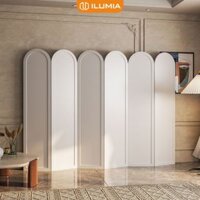 Vách ngăn bình phong trơn màu trắng thương hiệu ILUMIA - IG415