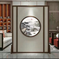 Vách ngăn di động kiểu Trung Quốc sáng tạo màn hình ghế đơn giản