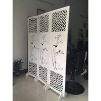 Vách ngăn di động ngăn phòng, vách cây trúc tặng kèm chân chắc chắn