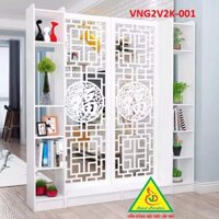 VÁCH NGĂN ĐÔI KẾT HỢP KỆ VNG2V2K-001 - NỘI THẤT LẮP RÁP VIENDONG ADV