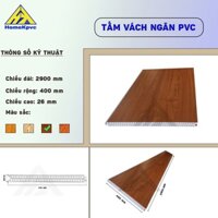 Vách Ngăn Nhựa 2 Mặt Giả Gỗ Lắp Đặt Nhanh Chóng, Sẵn Kho HCM