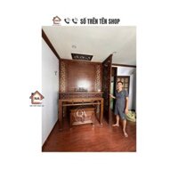 Vách ngăn phòng thờ cạnh bên che đục CNC ( Mẫu 22)