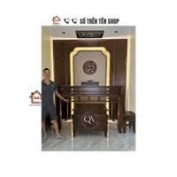 Vách Ngăn phòng thờ đục CNC cao cấp ( Mẫu 20)