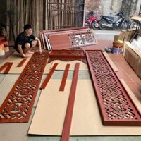 Vách ngăn phòng thờ,vách ngăn phong thủy gỗ MDF lõi xanh chống ẩm Thái Lan 17mm cao cấp.Làm theo kích thước khách đặt