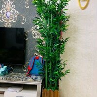 Vách ngăn tre trúc nhựa trang trí nội thất mô phỏng cây xanh
