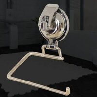Vacuum Suction Cup Roll Paper Holder Silver Stainless Steel Tissue Rack Bathroom WC Toilet Wall Mounted Storage Shelf