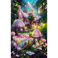 (Vải 11CT) Tranh thêu chữ thập phong cảnh 35