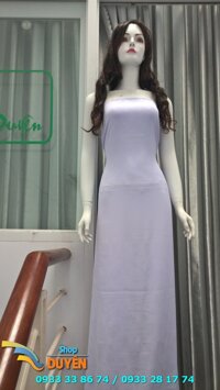 Vải áo dài gấm lenci trắng Thái Tuấn