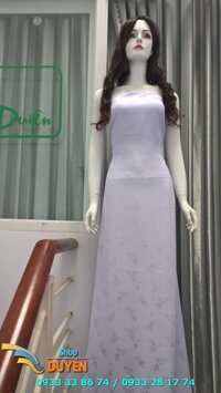 Vải áo dài gấm trắng Thái Tuấn